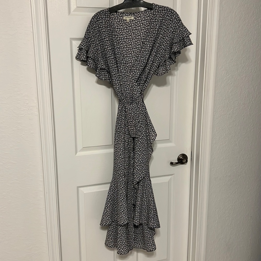 Hi low wrap dress